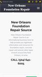 Mobile Screenshot of neworleansfoundationrepair.org